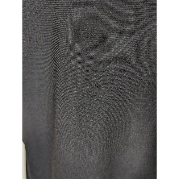 Womens XL Top Blouse Black Sheer 3D Floral Rosette Overlay Front Sleeveless - Picture 4 of 5